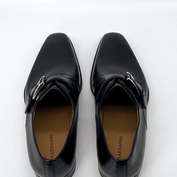 MAGNANNI Hudson Leather Monk Strap Loafer - Picture 9 of 9